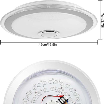 Halussoer Smart RGB LED Ceiling Light with Bluetooth Speaker 56W | ZP016