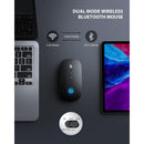 Inphic LED Bluetooth Rechargeable Slim Silent Wireless Mouse Dual Mode (BT 5.1 + 2.4G USB) with Home Button