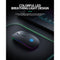 Inphic LED Bluetooth Rechargeable Slim Silent Wireless Mouse Dual Mode (BT 5.1 + 2.4G USB) with Home Button