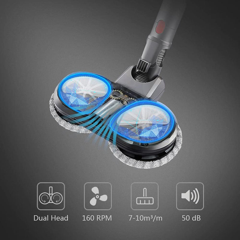 Jajadeal Electric Mop Head Attachments for Dyson with 12 Mop Pads and 1 Water Tank