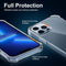 Jason Crystal Clear Shockproof Protective Case With [2-Pack Tempered Glass Screen Protectors] for iPhone 13 Pro Max