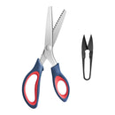 KUONIIY Pinking Shears Fabric, Professional Zigzag Scissors Set With Thread Cutter