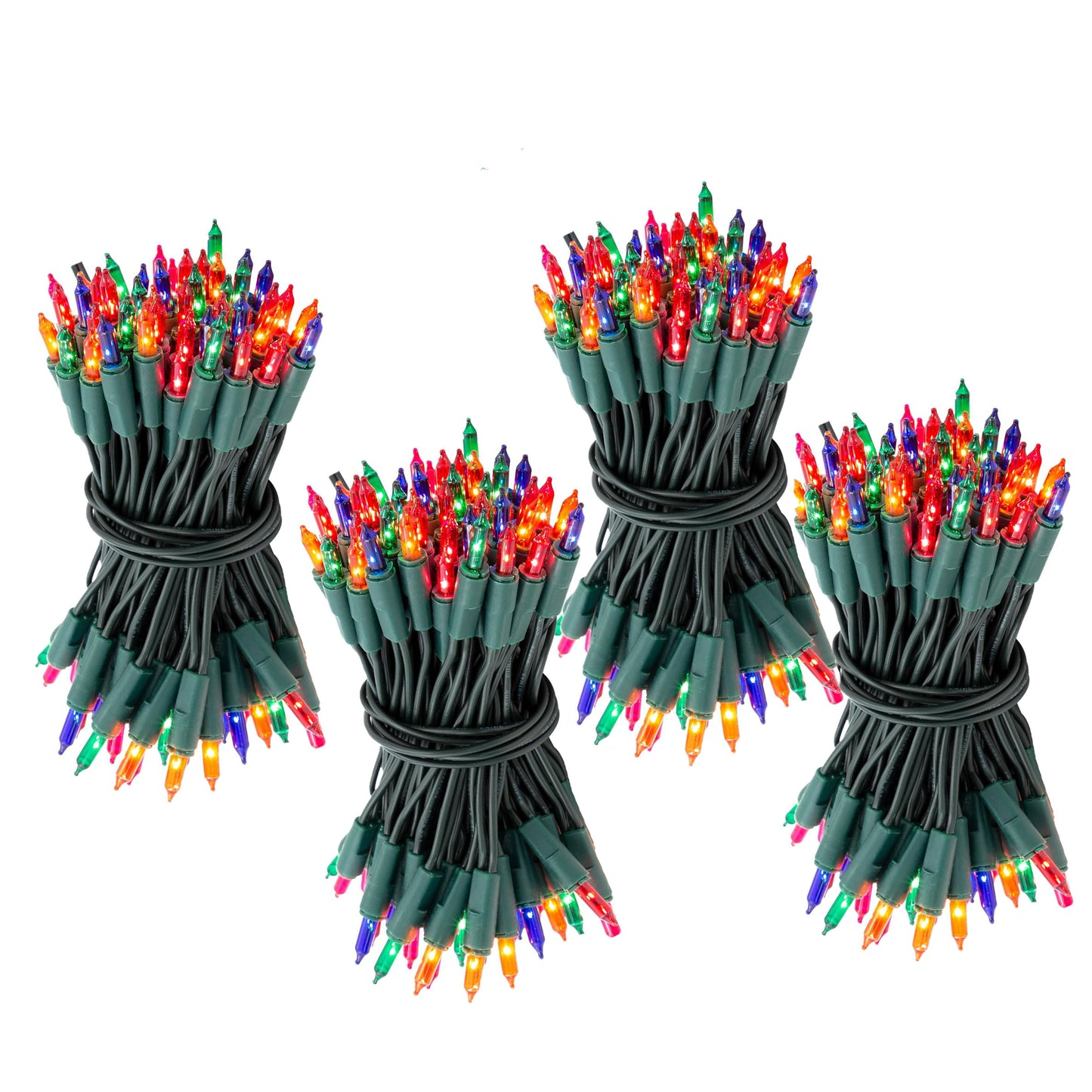 Konstsmide Fairy Lights/240 Multi Coloured Bulb Traditional Style Light Set - (55m)