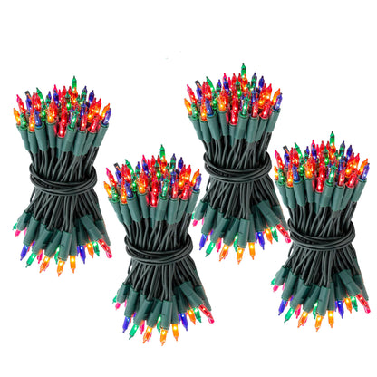 Konstsmide Fairy Lights/240 Multi Coloured Bulb Traditional Style Light Set - (55m)
