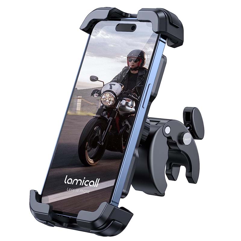 LAMICALL Motorcycle Phone Mount, Bike Phone Holder | BP 07