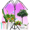 LED Plant Growing Lamps for Indoor Plants Growth with Stand 84 LEDs 3/6/12H Timer &amp; 4 Modes Adjustable Tripod 23-67 inch