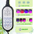 LED Plant Growing Lamps for Indoor Plants Growth with Stand 84 LEDs 3/6/12H Timer &amp; 4 Modes Adjustable Tripod 23-67 inch