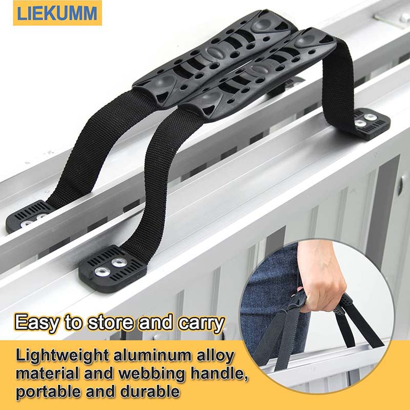 LIEKUMM HR800S-S 180cm Aluminum Loading Ramp Foldable | 1 Pack Silver