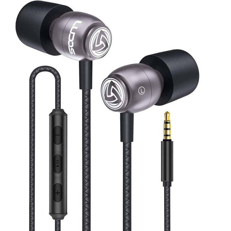 LUDOS Clamor Wired Earbuds in Ear Headphones with Microphone