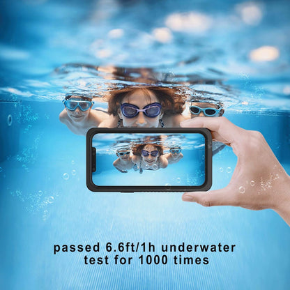 Lanhiem iPhone 12 Waterproof Dustproof Shockproof Case with Built-in Screen Protector