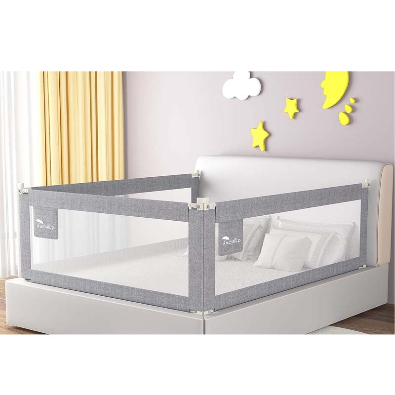 Luchild Toddler Bed Rail Guard 180cm Vertical Lifting Bed Anti-Fall Baby Bed Protection One Side