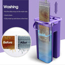 MASTERTOP Cleaning Mop and Bucket - Floor Mop with 8 Microfiber Pads