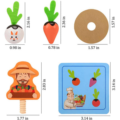 MEMOTAGES Vegetable memory game Toys for 3 Year Olds | CSDW-023