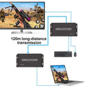 MYPIN HDMI 1.4V KVM USB Extender 120M 4K@30HZ Over Cat6/7/8 Ethernet Cable Signal Extension