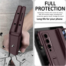 Miimall For Samsung Galaxy Z Fold 4 Ultra-Thin Hard PC Bumper Case with Magnetic Hinge Protection & Adjustable Kickstand