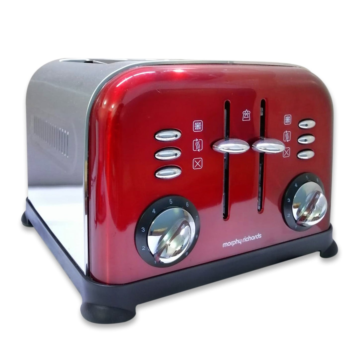 Morphy Richards 4 Slice Accents Toaster - Red - 44732