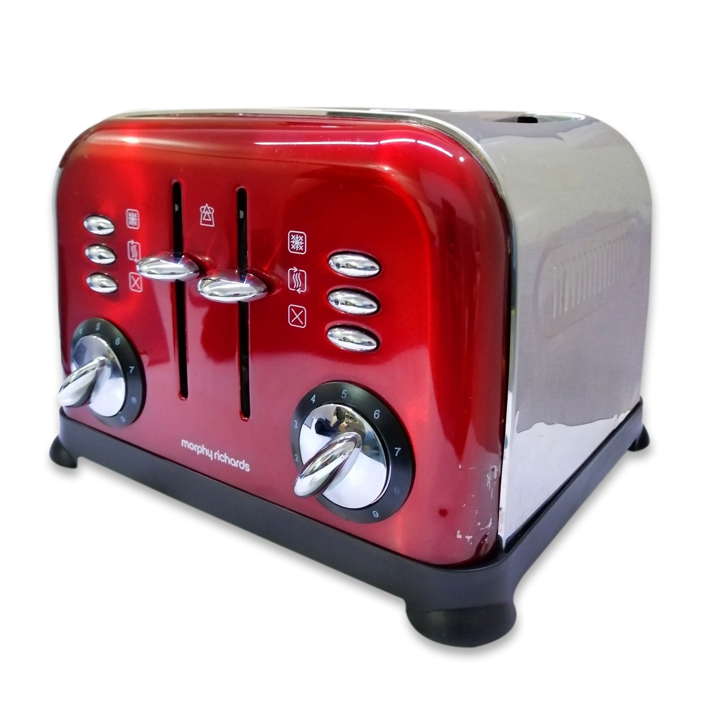 Morphy Richards 4 Slice Accents Toaster - Red - 44732