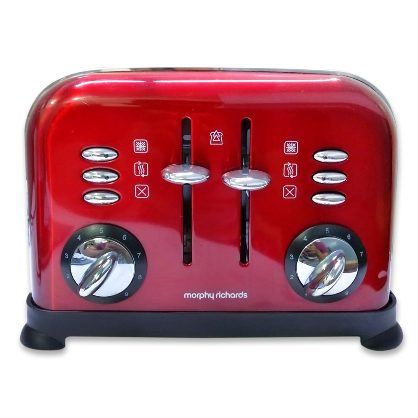 Morphy Richards 4 Slice Accents Toaster - Red - 44732