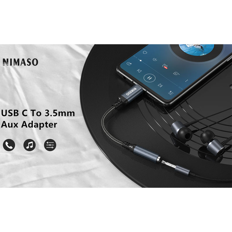 NIMASO USB C to 3.5mm Headphone Jack Adapter