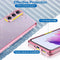 OCYCLONE Shockproof Protective Crystal Clear Glitter Case for Samsung Galaxy S22 5G