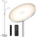 OUTON LED Floor Lamp with Adjustable Reading Lamp, 27W Main Light & 7W Reading Lamp