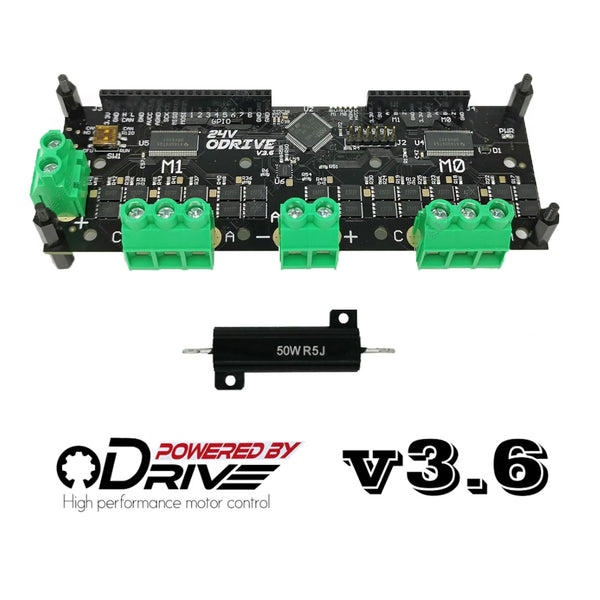 Odrive V3.6 24V hardware high performance brushless motor controller BLDC simplefoc mechanical dog