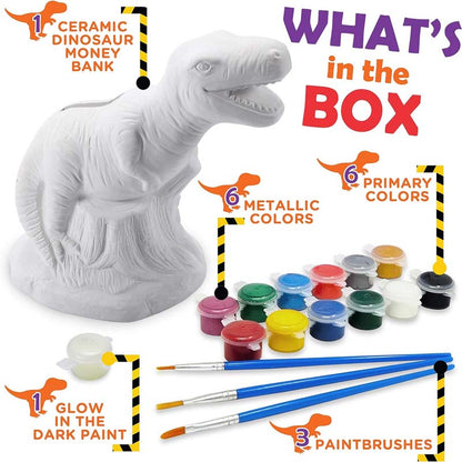 Original Stationery Paint Your Own Dinosaur Money Bank