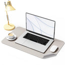 Oterri Desk Mat Double-Sided Usable Waterproof Faux Leather Mat - (Beige Grey 80x40 cm)