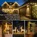Outdoor Solar Powered Fairy String Lights with 8 Lighting Modes Waterproof Decoration Copper Wire Lights | 150 LED (15m/49ft)