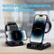 Phelinta 10W 3-in-1 Wireless Charging Station with Clock | XF-C01