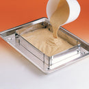 Pormasbenzer Rectangle Adjustable Stainless Steel Cake Frame With Cake Cream Decoration Tips