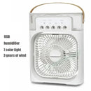 Portable Air Conditioner Fan, Humidifier, USB Electric Fan, Water Mist, 3 in 1 air Cooler, for Room Office Home