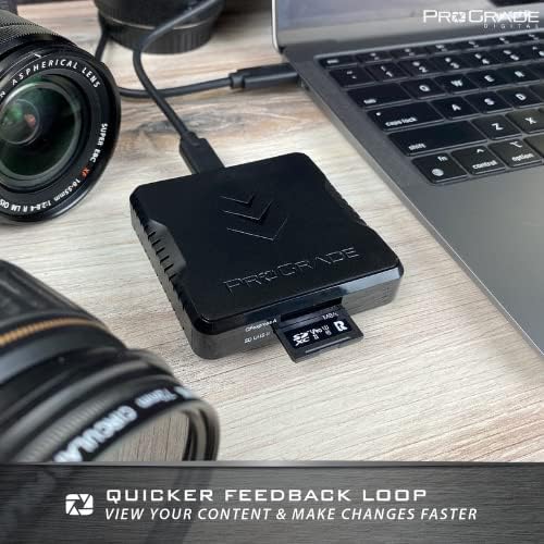 ProGrade CFexpress Type A and SDXC/SDHC UHS-II Dual-Slot Card Reader | USB 3.2 Gen 2 (PG09)