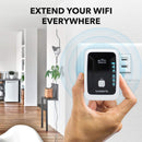 RANGEXTD WiFi Extender 2.4GHz 300Mbps Speed with Ethernet Port, WiFi Signal Amplifier Increases Home WiFi Coverage