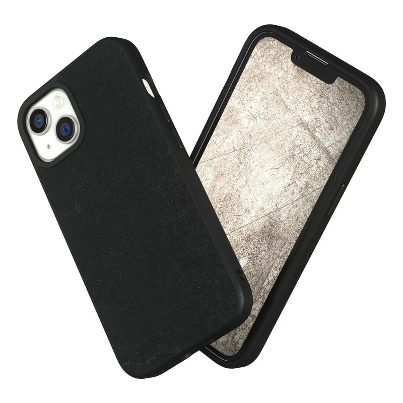 RhinoShield SolidSuit Leather Case for iPhone 13 - Black