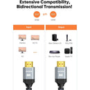 SNOWKIDS 8K 2.1 8K@60Hz hdmi Cable Compatible with Latest game consoles (2m/6.5ft)