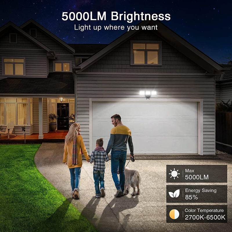 SOLLA Smart LED Security Lights 36W Motion Sensor Lights Dimmable 2700K-6500K