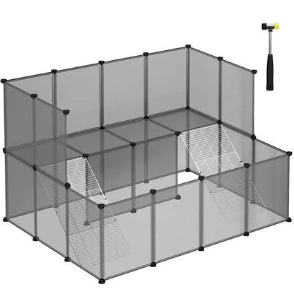SONGMICS Plastic Cube Storage DIY Hutch Cage for Small Pet | LPC004G01