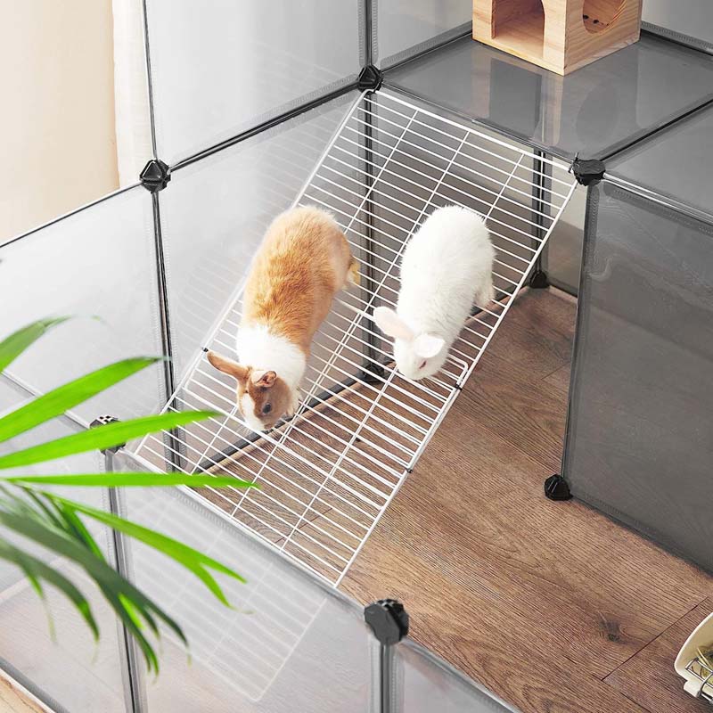 SONGMICS Plastic Cube Storage DIY Hutch Cage for Small Pet | LPC004G01