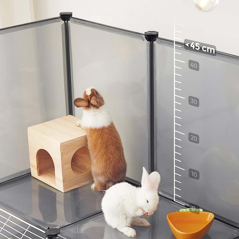 SONGMICS Plastic Cube Storage DIY Hutch Cage for Small Pet | LPC004G01