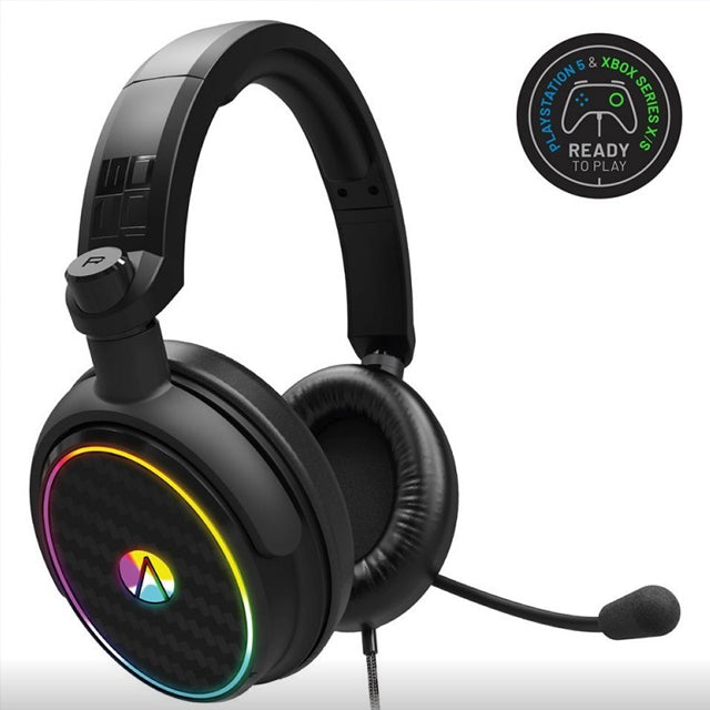 STEALTH C6-100 LED Over Ear Gaming Headset with Flexible Mic RGB Light