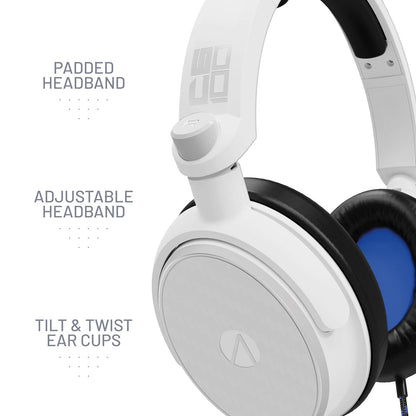 STEALTH C6-100 GAMING HEADSET with Flexible Mic FOR XBOX, PS4/PS5, SWITCH, PC - Blue/White