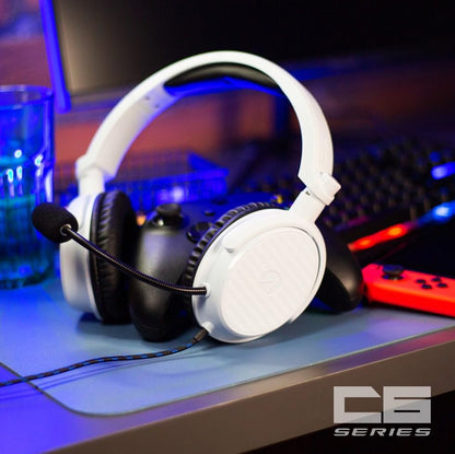 STEALTH C6-100 GAMING HEADSET with Flexible Mic FOR XBOX, PS4/PS5, SWITCH, PC - Blue/White