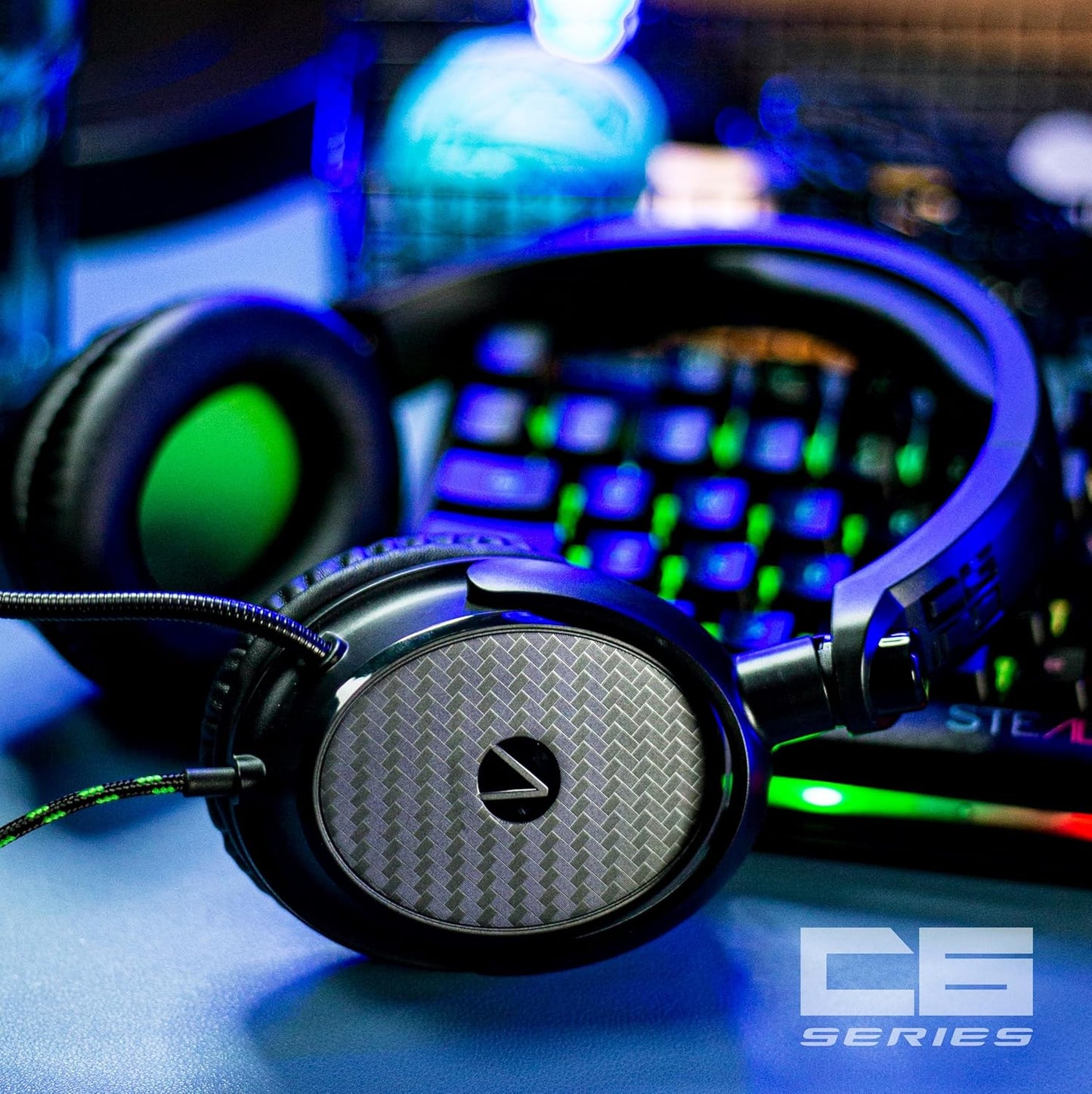 STEALTH C6-100 GAMING HEADSET with Flexible Mic FOR XBOX, PS4/PS5, SWITCH, PC - Green/Black