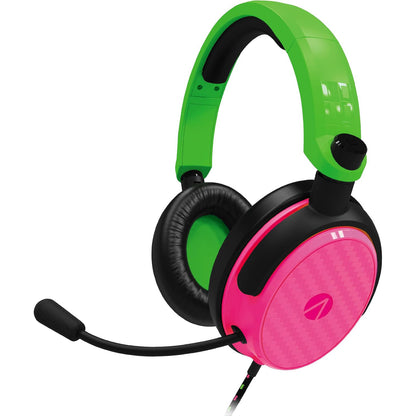 STEALTH C6-100 GAMING HEADSET with Flexible Mic FOR XBOX, PS4/PS5, SWITCH, PC - Neon Pink & Green