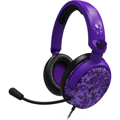 STEALTH C6-100 GAMING HEADSET with Flexible Mic FOR XBOX, PS4/PS5, SWITCH, PC - Purple Digital Camo
