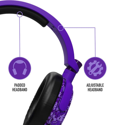 STEALTH C6-100 GAMING HEADSET with Flexible Mic FOR XBOX, PS4/PS5, SWITCH, PC - Purple Digital Camo