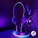 STEALTH LED Light Up Gaming Headset Stand with 2x USB ports