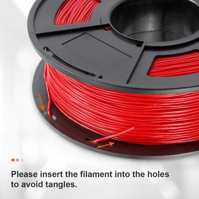 SUNLU Red TPU Flexible Filament 1.75mm Fit FDM 3D Printer, +/- 0.02 mm 0.5KG Spool