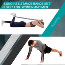 Supertrip Long Fabric Resistance Bands with 3 Resistance Levels Elastic Exercise Bands Set